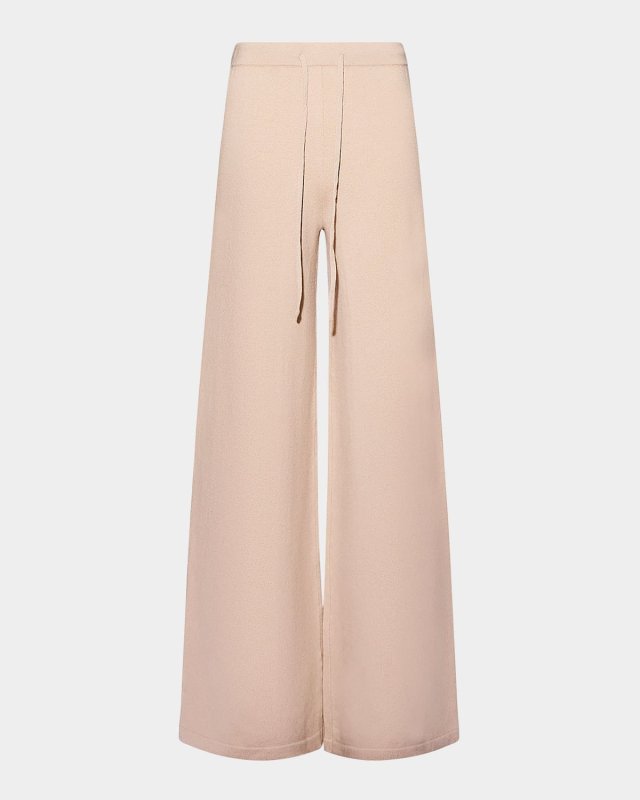 Merino Knit Wide-Leg Trousers
